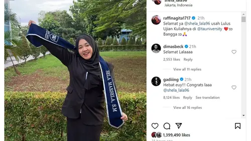 Mbak Lala Pengasuh Anak Raffi Ahmad dan Nagita Slavina Banjir Ucapan  Selamat dari Selebriti Papan Atas, Akhirnya Raih Gelar Sarjana - ShowBiz  Liputan6.com