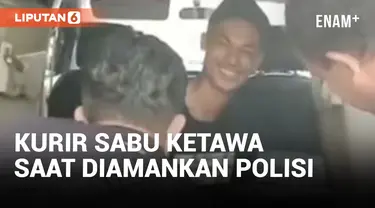 Kurir Sabu Masih Sempat Tertawa Saat Diciduk Polisi