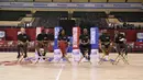 Selama sepekan, seluruh tim, yang berjumlah 32 (termasuk Asia-Pasifik), mengikuti berbagai kegiatan, yang mengajarkan nilai inti Jr. NBA. (Foto/NBAE)