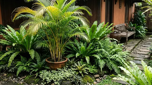 Taman Rumah untuk Area yang Minim Sinar Matahari (AI Generated)