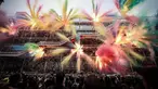Foto ini menampilkan pertunjukan kembang api berjudul “Le Dernier Carnaval” (The Last Carnival), yang disutradarai oleh seniman Cai Guo-Qiang, dengan bantuan kecerdasan buatan (Artificial Intelligence - AI), di Centre Pompidou, Beaubourg, untuk menandai penutupan gedung tersebut selama proyek renovasi lima tahun, di Paris. Prancis pada 22 Oktober 2025. (Thibaud MORITZ/AFP)