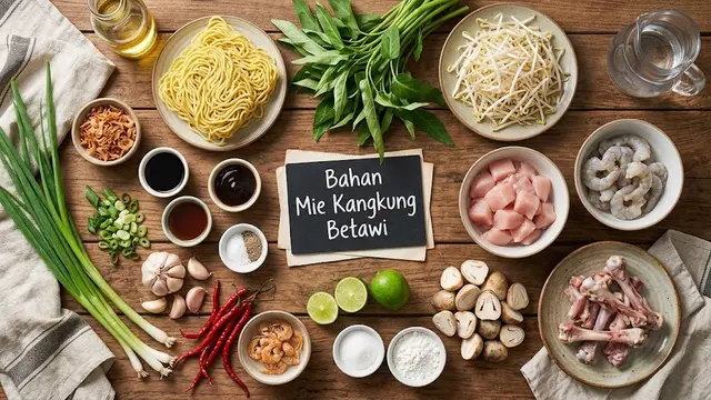 Resep Mie Kangkung Betawi Kuah Kental