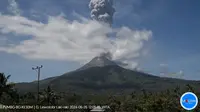 Gunung Lewotobi Laki-Laki kembali erupsi para Rabu (26/6/2024), pukul 11.45 Wita. (Liputan6.com/ Dok PVMBG)