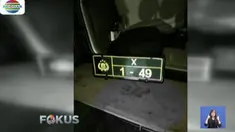 Mobil yang ditumpangi Kapolres mengalami kerusakan parah setelah menabrak truk hino dari arah belakang.