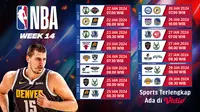 Jadwal NBA Week 14, 22-28 Januari 2024 (Sumber: Dok. Vidio.com)