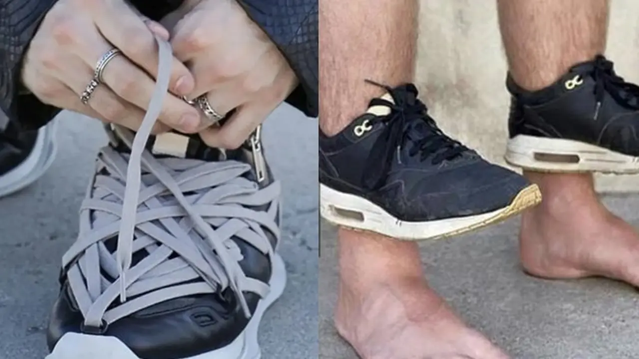 6 Potret Tali Sepatu yang Absurd Ini Bikin Tepuk Jidat, Nyeleneh