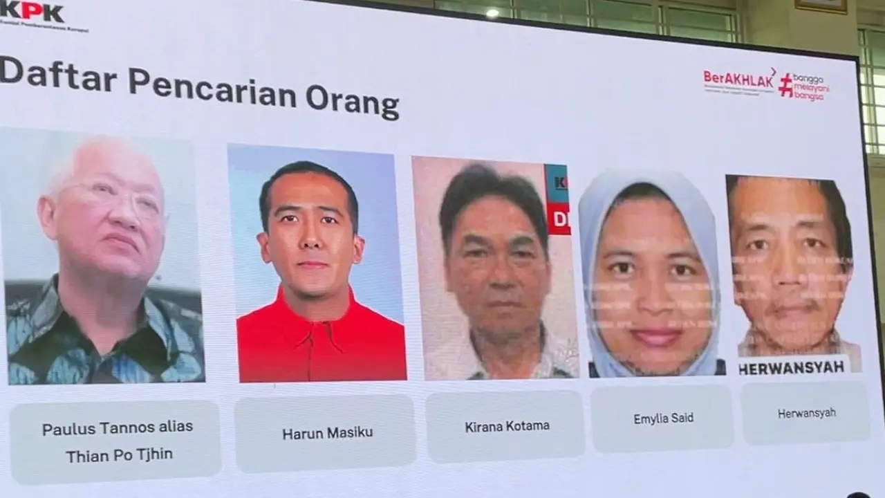 KPK Umumkan Lima Nama DPO
