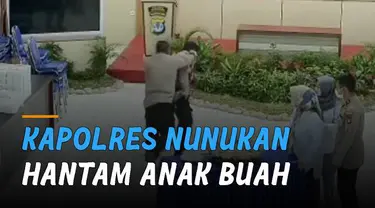 Sebuah rekaman CCTV memperlihatkan seorang oknum Kapolres Nunukan.