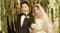 Pada 3 Februari 2018, Taeyang BigBang dan Min Hyo Rin resmi menyandang status suami istri. Tentu saja kabar ini pun disambut bahagia oleh para penggemar BigBang. (Foto: instagram.com/camoblink)