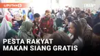 Ribuan Warga Cileungsi Serbu Makan Siang Gratis