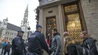 Belgia meningkatkan status kewaspadaan teror dengan level tertinggi pasca teror Paris. (Reuters)