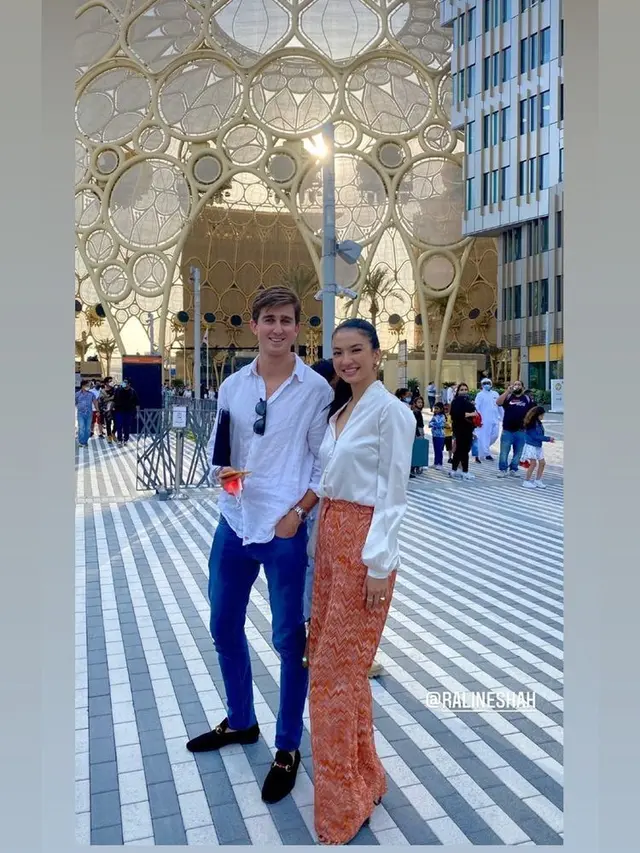7 Momen Raline Shah Saat di Abu Dhabi, Seru Naik Yatch Hingga Nonton F1