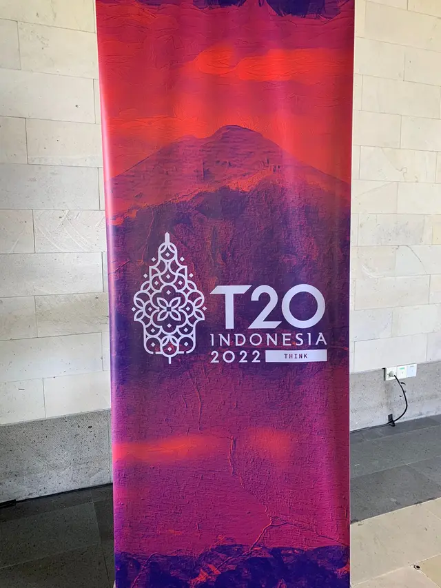 KTT T20 tengah digelar di Nusa Dua, Bali pada 4-6 September 2022 guna memberikan rekomendasi untuk Leaders Summit pada November mendatang. (Liputan6.com/Benedikta Miranti)