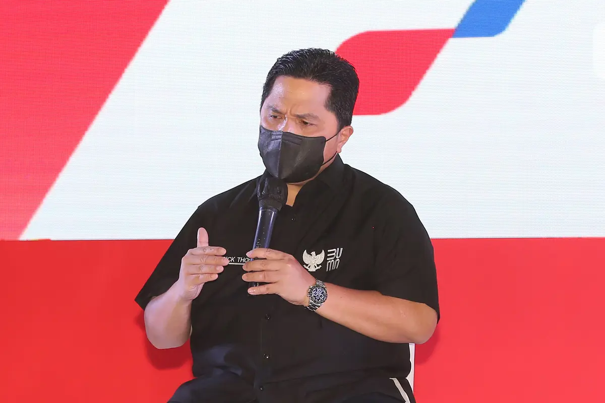 Menteri Badan Usaha Milik Negara (BUMN) RI, Erick Thohir. (Liputan6.com/Fery Pradolo) 