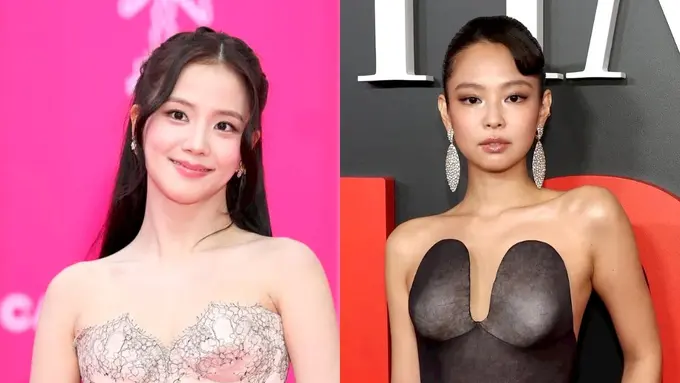 Satu Waktu, Dua Aura, Gaya Kontras Jennie & Jisoo BLACKPINK Saat Hadiri Acara Global