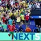 Selebrasi Maroko ketika menjebol gawang Brasil di Piala Dunia 2026 (AFP)