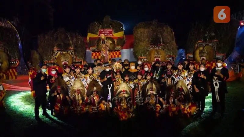 Kenduri seni Reog Ponorogo di Pendopo Kabupaten Ponorogo (Liputan6.com/Istimewa)