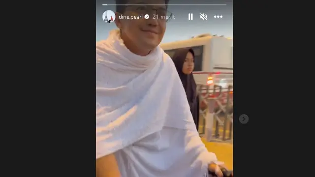 Sahrul Gunawan naik haji 2023 (Foto: Instagram dine.pearl)