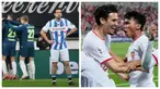 Nathan Tjoe-A-On menjadi salah satu kunci keberhasilan Timnas Indonesia U-23 melaju ke babak semifinal Piala Asia U-23 usai melewati laga dramatis melawan Korea Selatan pada Jumat (26/04/2024) WIB. Nathan memainkan laga dengan apik meski tak ambil bagian dalam babak adu penalti yang berakhir dengan skor 11-10 untuk kemenangan Skuad Garuda Muda. Seperti diketahui, dirinya sempat sudah kembali ke Belanda karena hanya diberi izin seminggu oleh klubnya, SC Heerenveen. Namun, setelah PSSI melakukan lobi khusus, Nathan akhirnya kembali ke Timnas Indonesia U-23. Namun, disaat dirinya berhasil membawa Indonesia terbang tinggi, SC Heerenveen malah dibantai 0-8 oleh PSV. (Foto Kolase: Dok. SC Heerenveen dan Dok. PSSI)