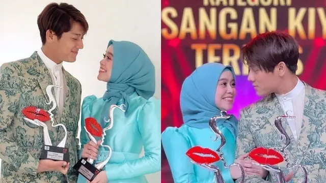 Borong Penghargaan, Ini 6 Potret Lesty Kejora dan Rizky Billar di Kiss Awards 2020
