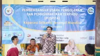 Dirjen Penguatan Daya Saing Produk Kelautan dan Perikanan (PDSPKP),  Budi Sulistiyo saat di Karanganyar, Jumat (12/5/2023).