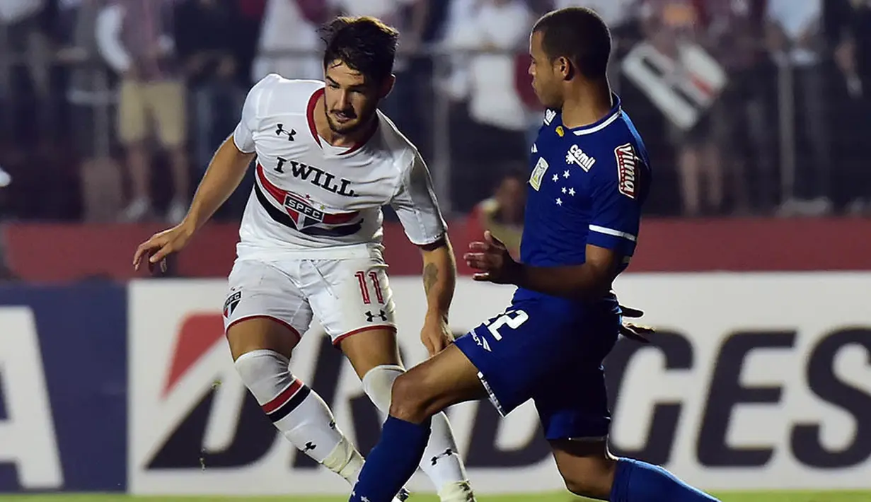 Bersama Sao Paulo, penampilan Alexandre Pato terus mengalami peningkatan. (AFP/Nelson Almeida)