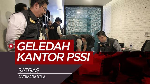 Berita video tim penyidik Satgas Anti Mafia Bola Polri mengeledah kantor baru PSSI di Fx Tower, Jakarta, Rabu (30/1).