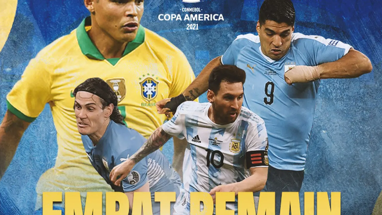 Copa America 2021, Empat Bintang Akan Pensiun (Grafis: Adreanus Titus/Bola.com)