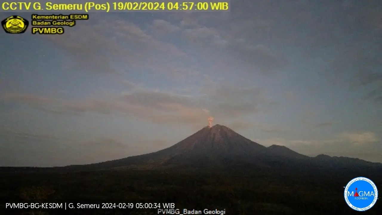 Gunung Semeru Erupsi