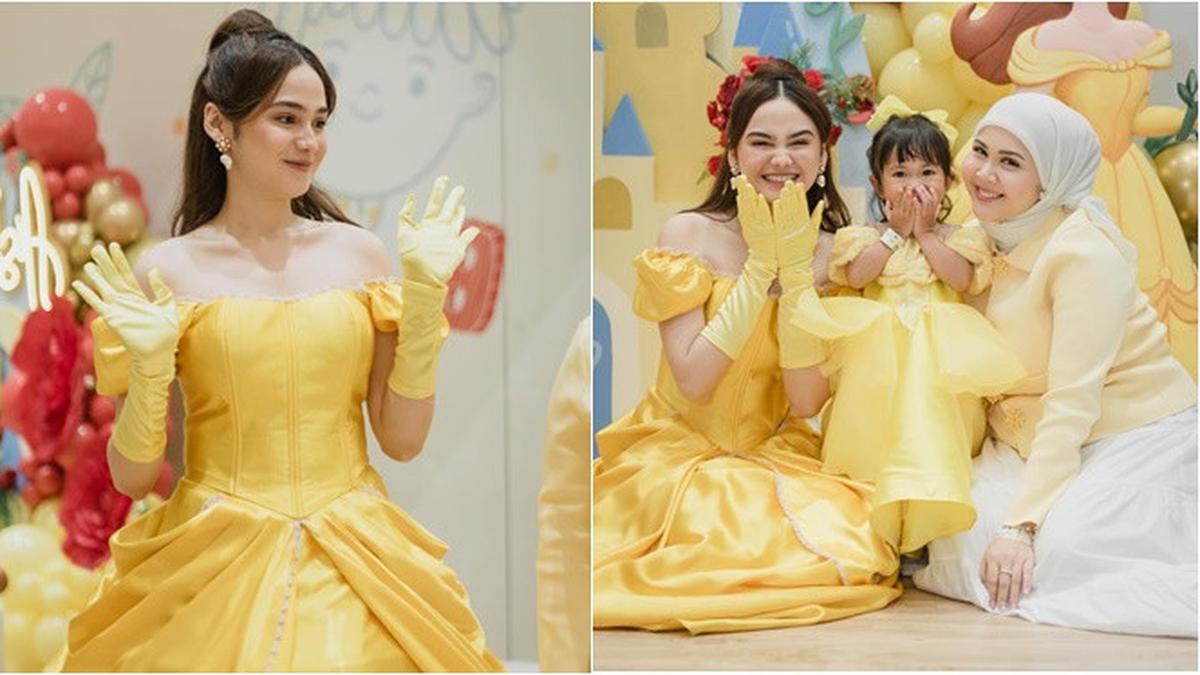 6 Potret Syifa Hadju Jadi Princess Belle di Ultah Anak Kesha Ratuliu, Tampil Totalitas