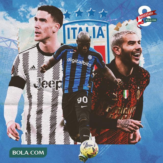 Serie A - Vlahovic, Lukaku dan Theo Hernandez