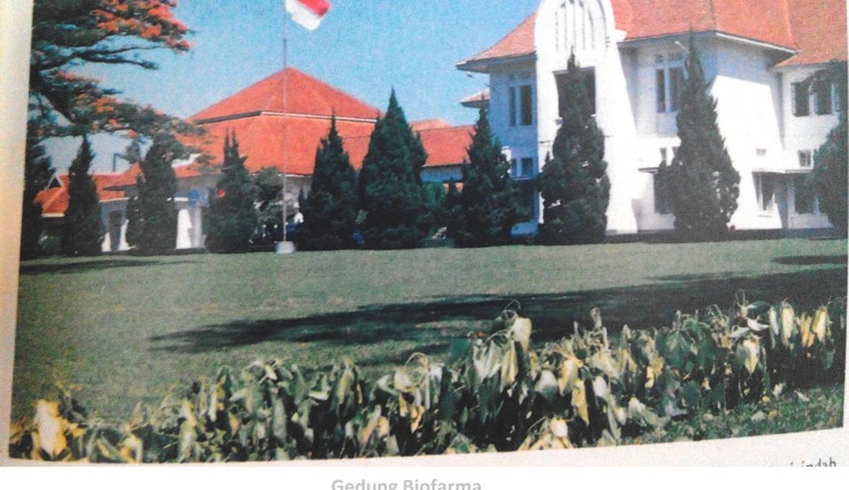 Pesona Gedung Biofarma kala belum terhalang jalan layang Pasupati. (Source: kangope.wordpress.com)