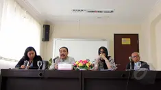 Lembaga Perlindungan Saksi dan Korban (LPSK) mengadakan konferensi pers di Kantor LPSK, Jalan Proklamasi, Jakarta, Senin (6/4/2015). (Liputan6.com/Helmi Afandi)