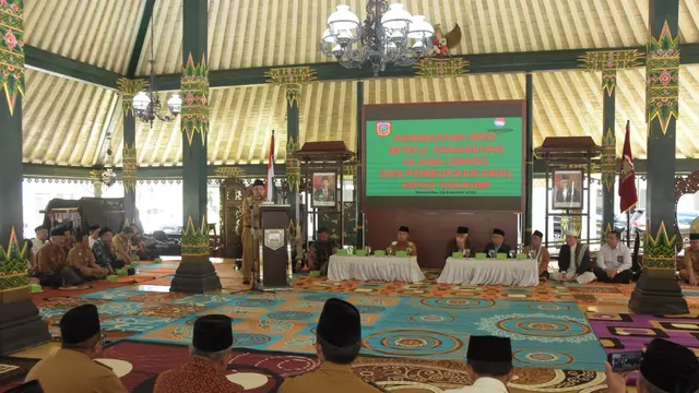 Isra Miraj dan sarasehan Ulama, Umaro dan Pembukaan Amal Infaq Yakaumi, Wonosobo. (Foto: Liputan6.com/Pemkab Wonosobo)