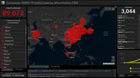 Peta persebaran Virus Corona COVID-19 di Dunia. Termasuk di antaranya sejumlah negara Asia yang kini Indonesia masuk dalam daftar tersebut. (gisanddata.maps.arcgis.com)