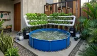 6 Ide Kolam Terpal Mini dengan Sistem Aquaponik di Rumah Type 36, Hemat Lahan
