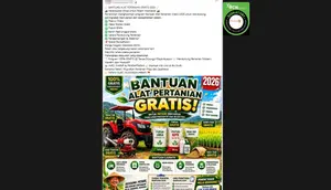 Kumpulan Hoaks Bantuan Traktor di Media Sosial, Simak Agar Terhindar Penipuan