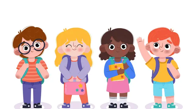 Ilustrasi siswa, sekolah, belajar, pendidikan