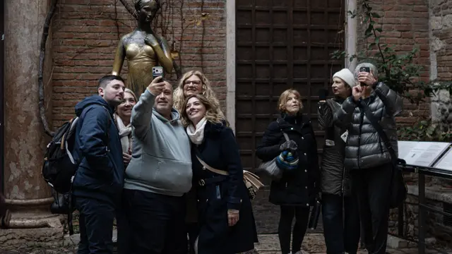 Rumah Juliet di Verona. (MARCO BERTORELLO / AFP)
