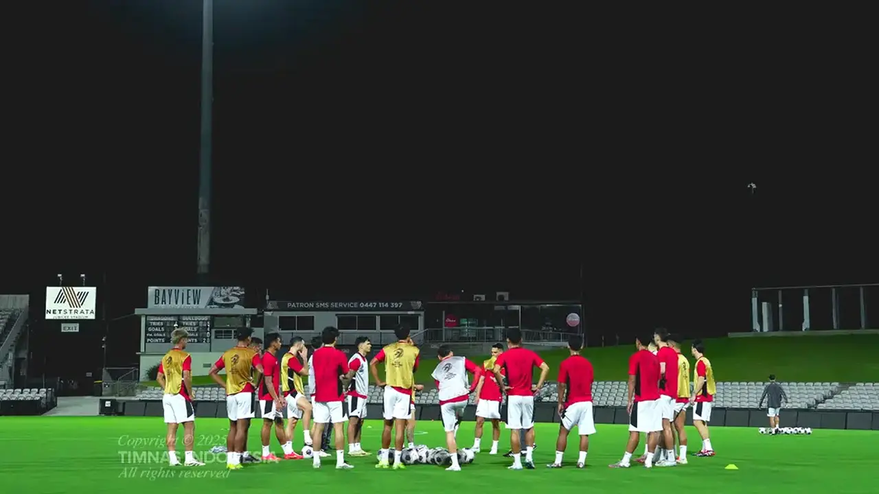Foto: Wajah-Wajah Baru Penggawa Timnas Indonesia dalam Latihan Perdana Jelang Lawan Australia
