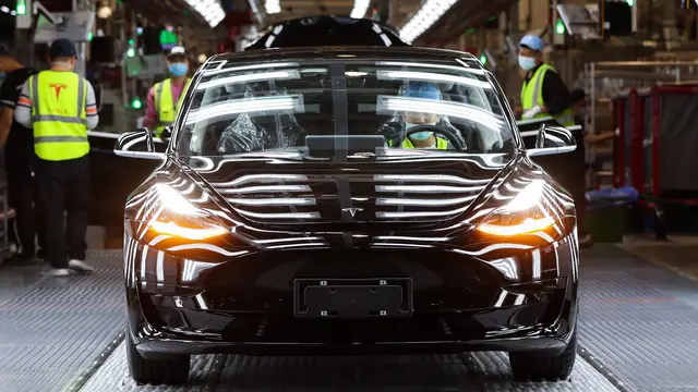 FOTO: Melihat Gigafactory Tesla di Shanghai