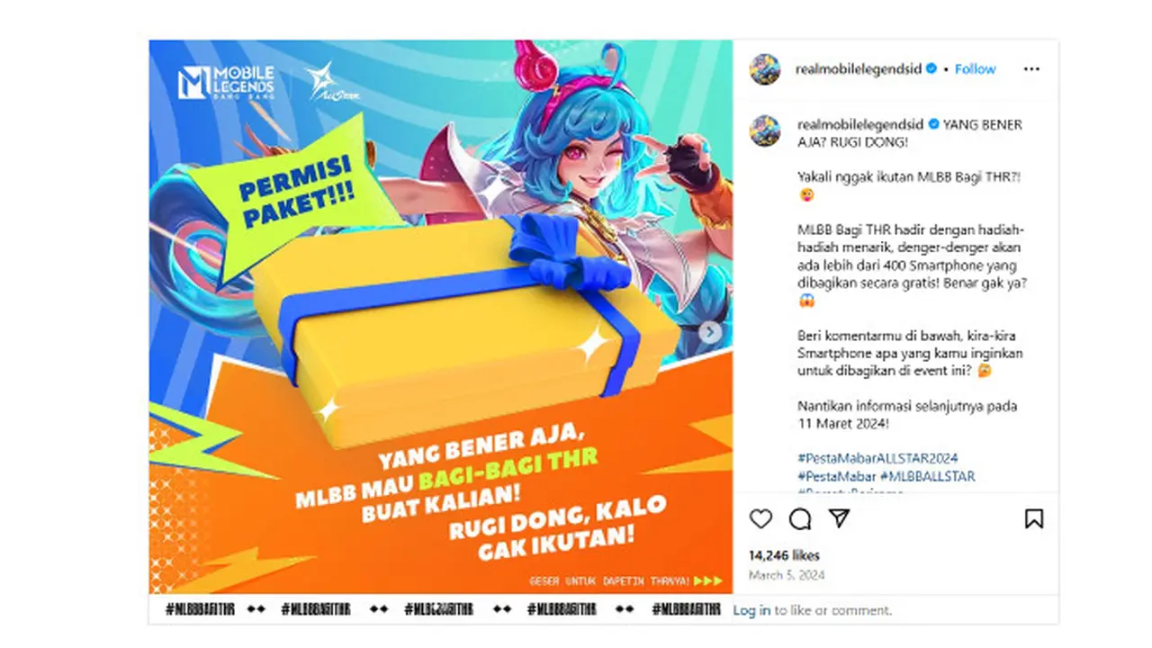 MLBB Bagi THR