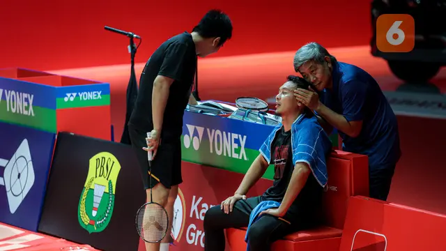Foto: Momen Haru hingga Lucu Tersaji dalam Acara Pensiun Mohammad Ahsan/Hendra Setiawan, Terima Kasih The Daddies!