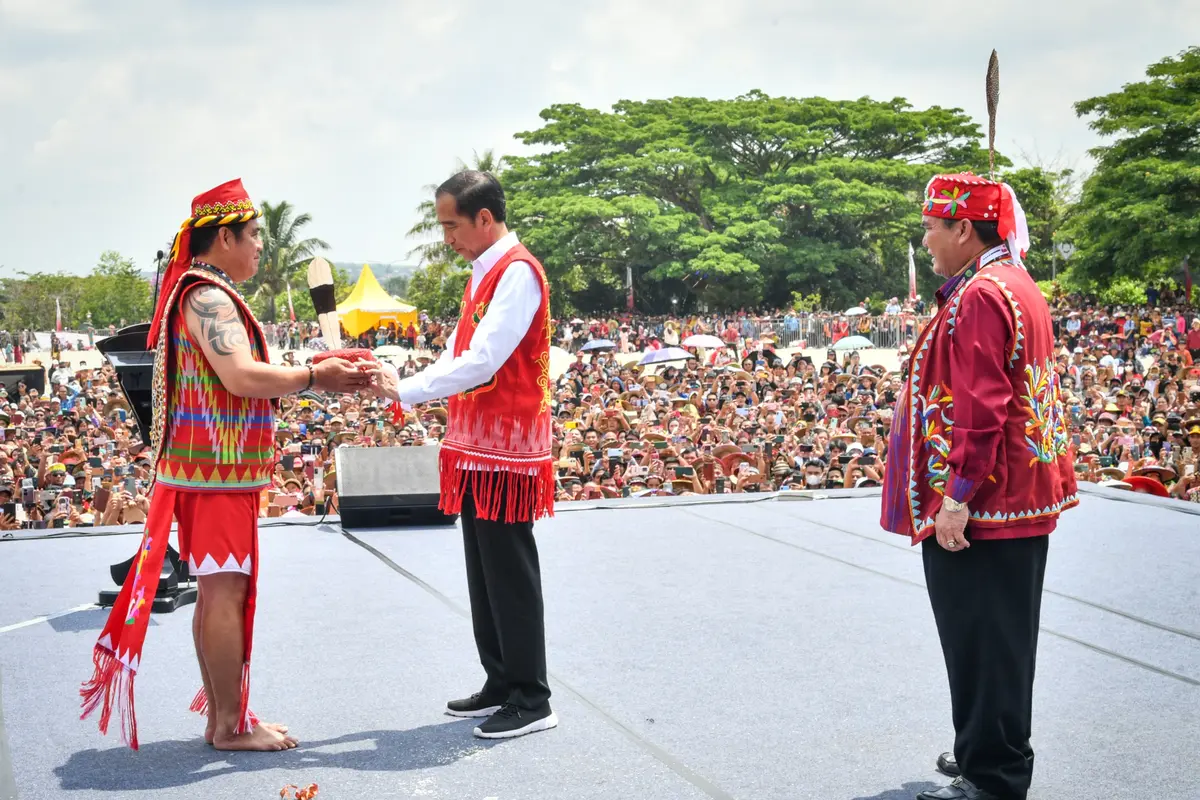 Presiden jokowi di Kutai Barat