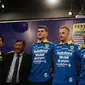 Manajemen Persib Bandung secara resmi memperkanalkan tiga pemain anyar. (Liputan6.com/Huyogo Simbolon)