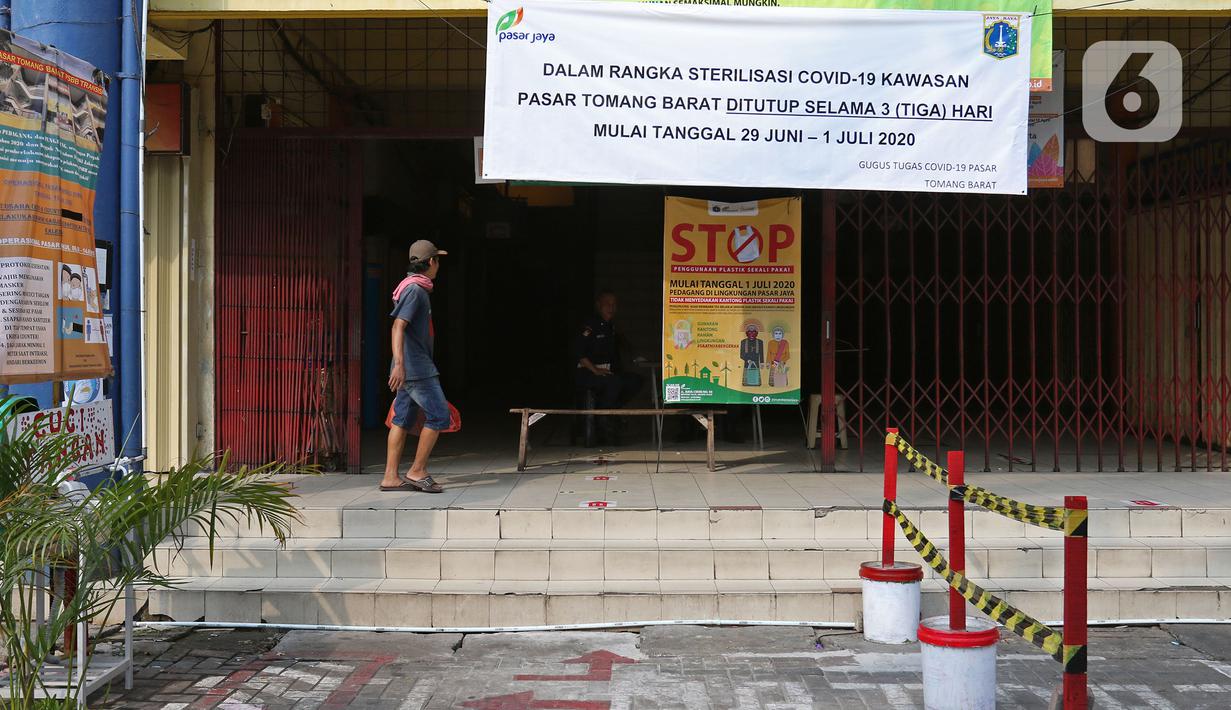 FOTO Pasar  Kopro  Tomang Barat Tutup 3 Hari News 