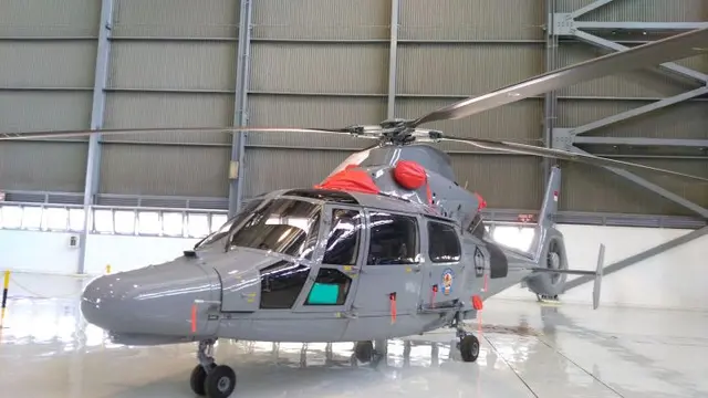 Helikopter HX-5607 buatan PT Dirgantara Indonesia (Tommy/Liputan6.com)