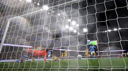 Kemenangan The Cityzens dibuka oleh gol Antoine Semenyo pada menit ke-32. (AFP/Darren Staples)