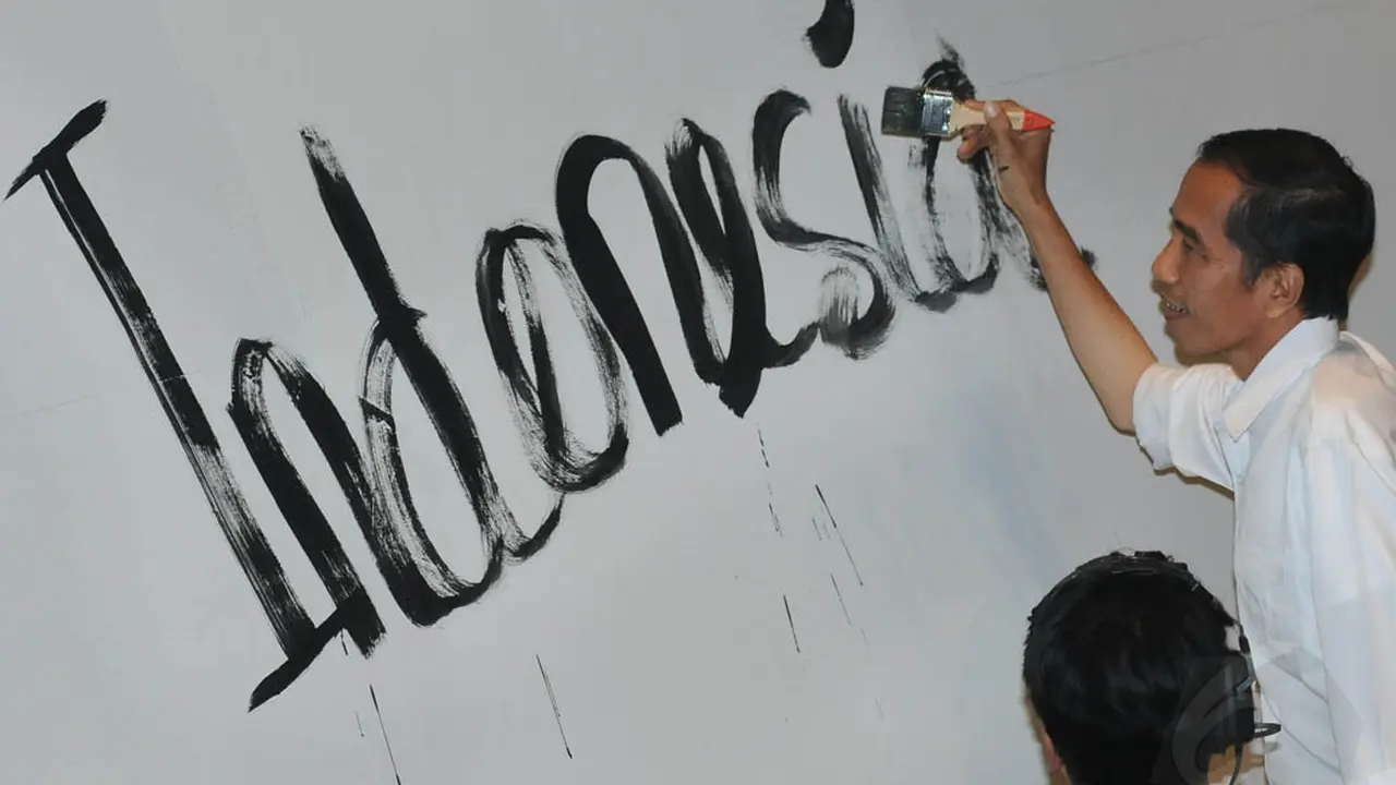 Gaya Selfie Jokowi Saat Hadiri Konser Salihara 
