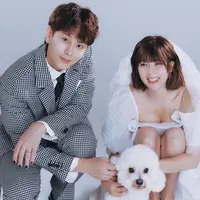 Potret Prewedding HyunA dan Yong Jun hyung. [@hyunah_aa]